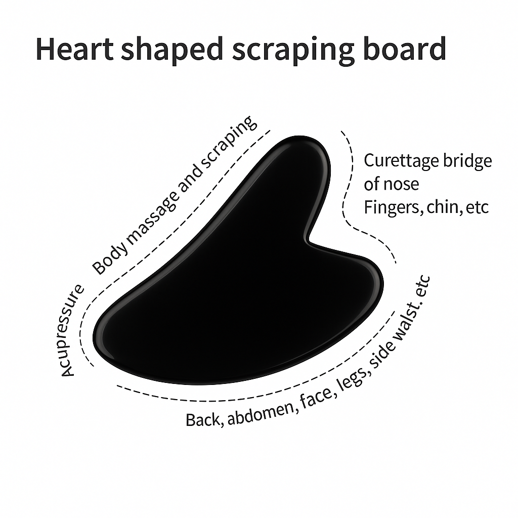 GlacierGlow Jade Facial Roller & Gua Sha Set